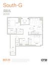 South G Floor Plan South G Floor Plan at BLVD Beltline, Alberta